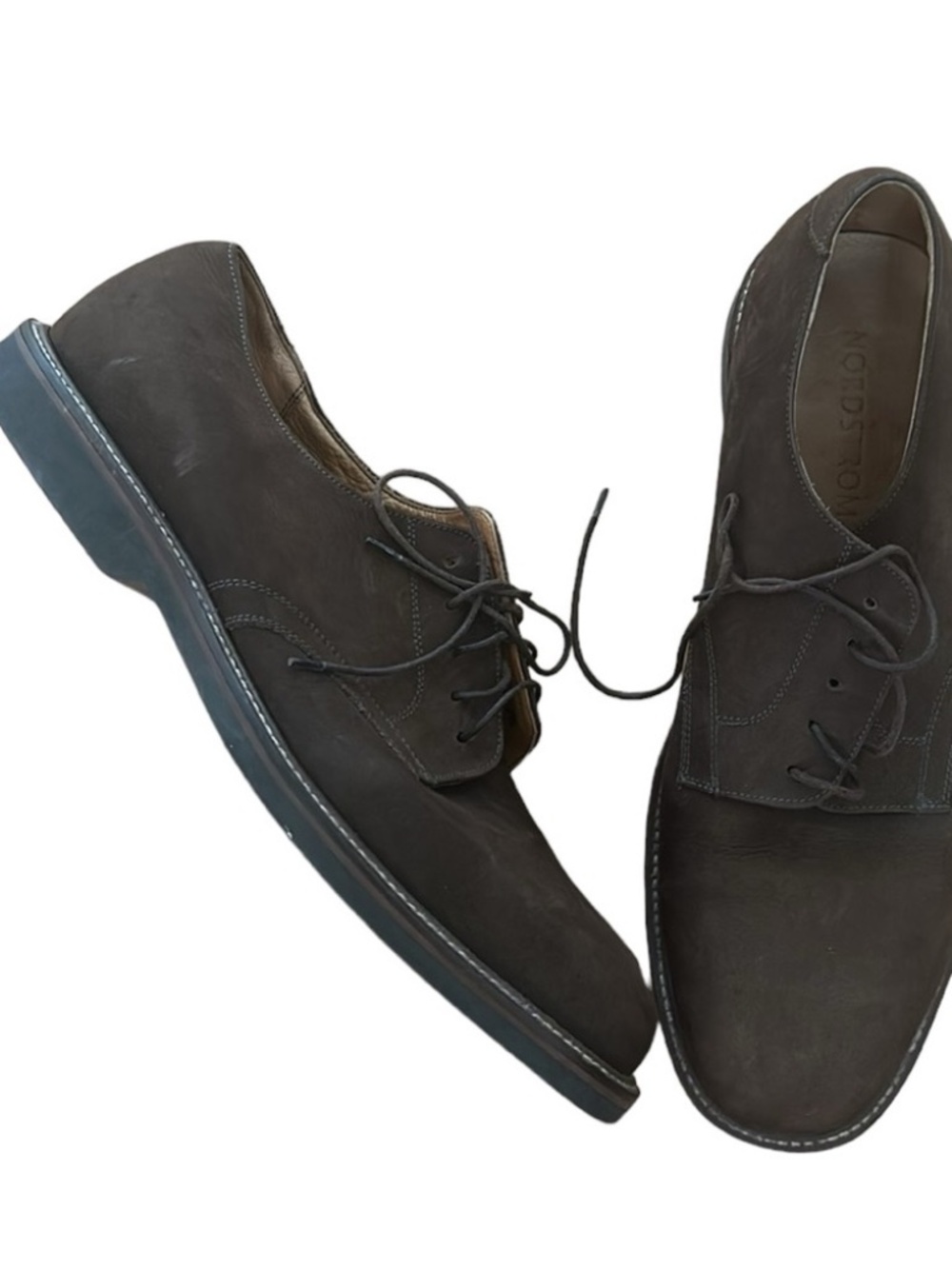 Men’s lace up oxford dress shoes suede tan/brown size 12